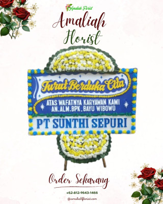 Papan Bunga Duka di Kebonsari